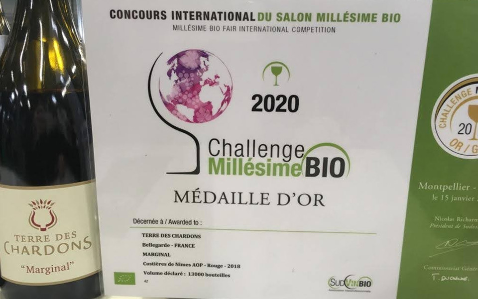 Terre des Chardons Médailles Millesime Bio 2020